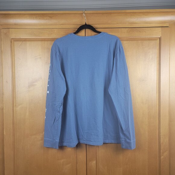 Life Is Good Blue Optimism Superpower Fluffy Snowflake Long Sleeve Tee - XXL - Picture 3 of 6